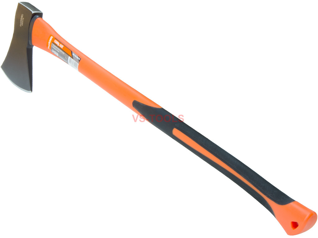 Carbon Steel 3.3lb 1.5kg Hatchet Axe Fiberglass Body Rubberized